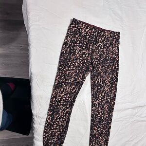 Lululemon Athletica Burgundy and Pink Leggings